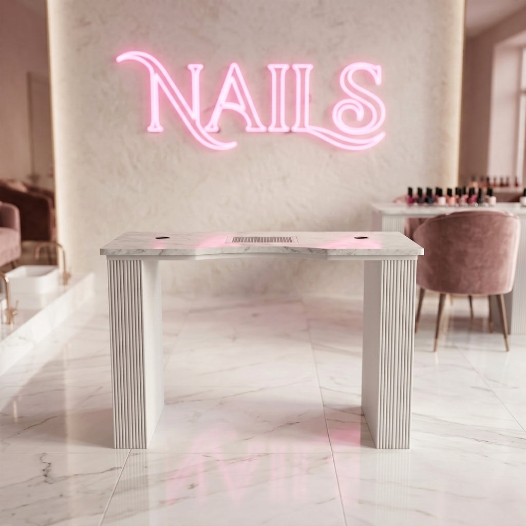 Manicure table without dust collector